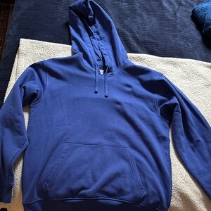 NWOT Lands' End Royal Blue Pullover Hoodie Men’s size Medium